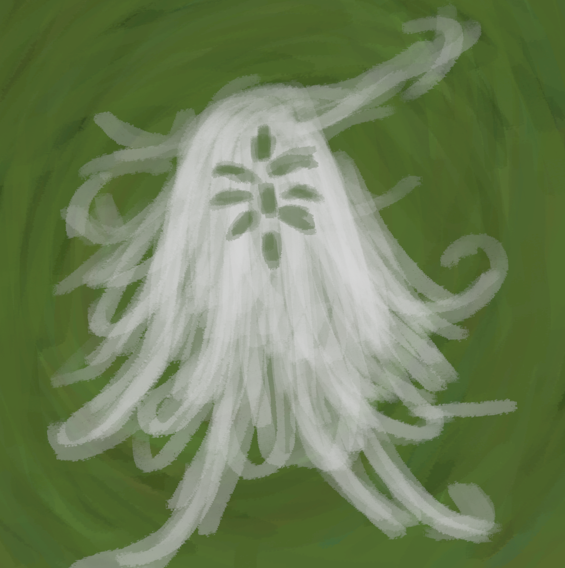 Digital drawing of a ghost
